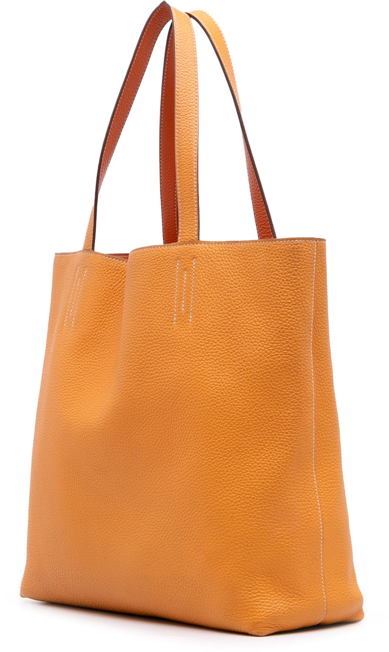 Hermès Clemence Double Sens 36 Oranje