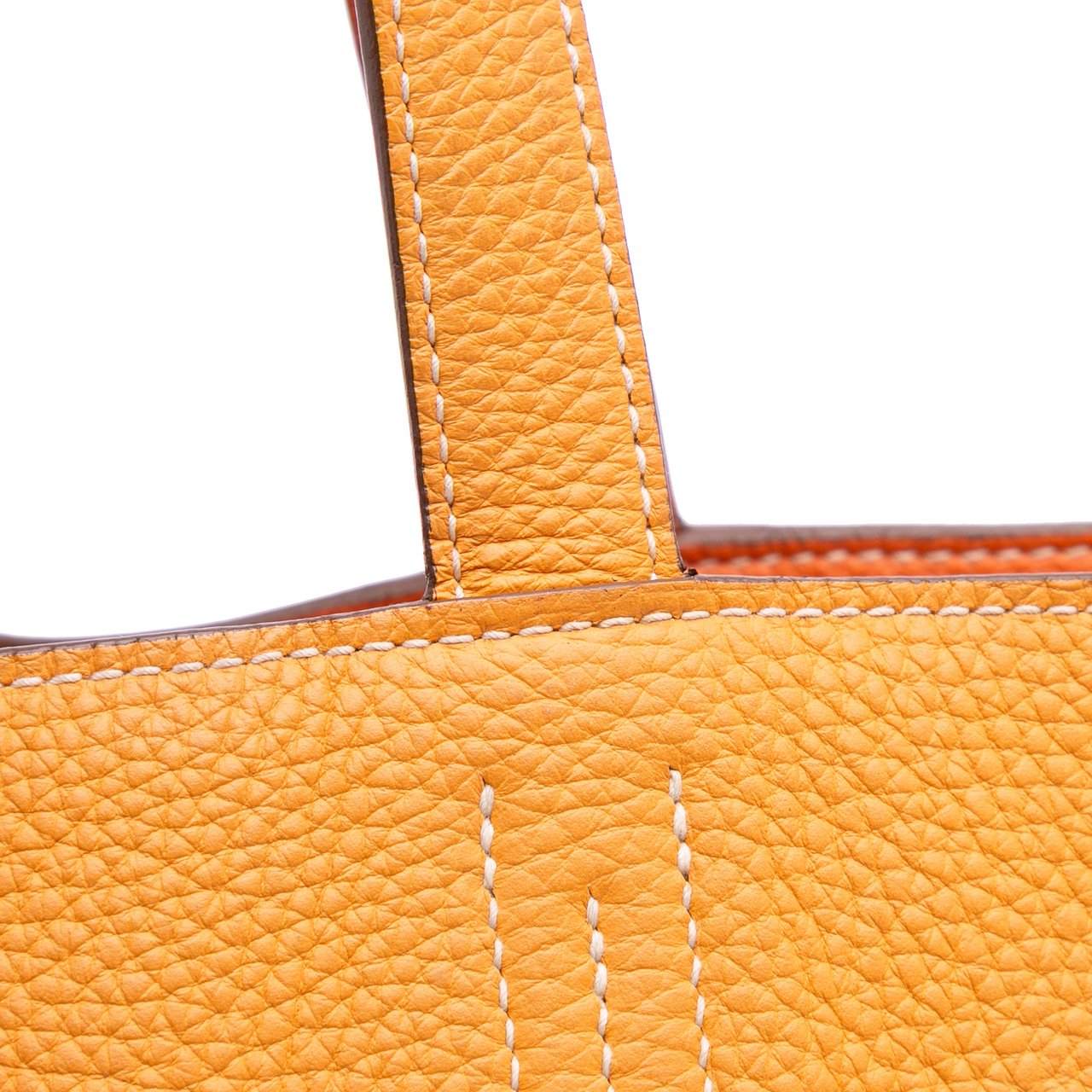 Hermès Clemence Double Sens 36 Oranje