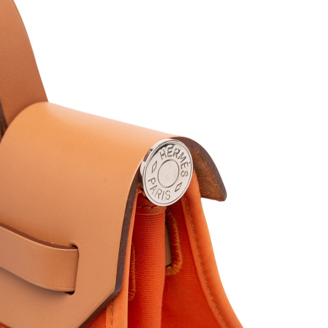 Hermès Toile Herbag Zip 31 Oranje