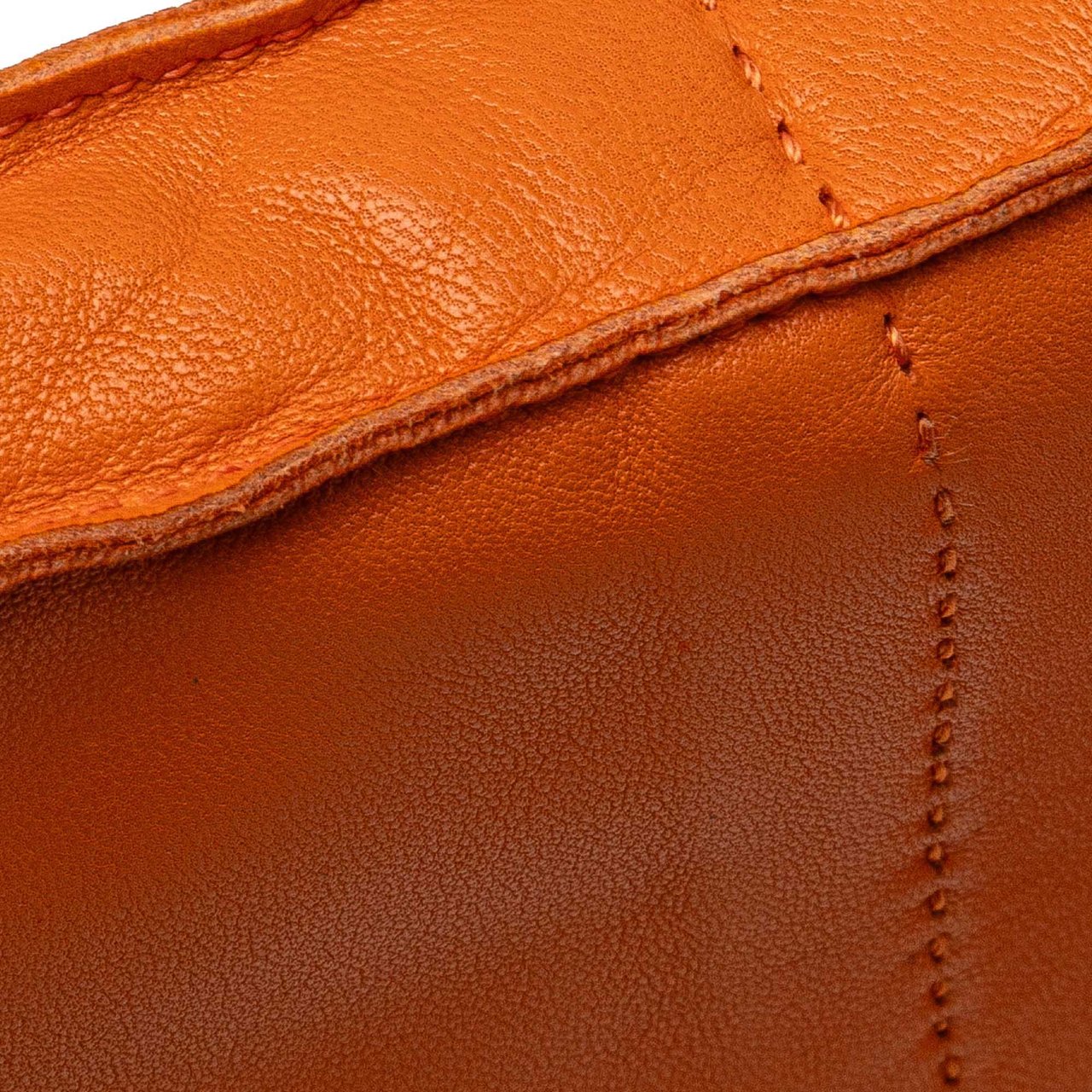 Hermès Milo Clou de Selle Crossbody Oranje