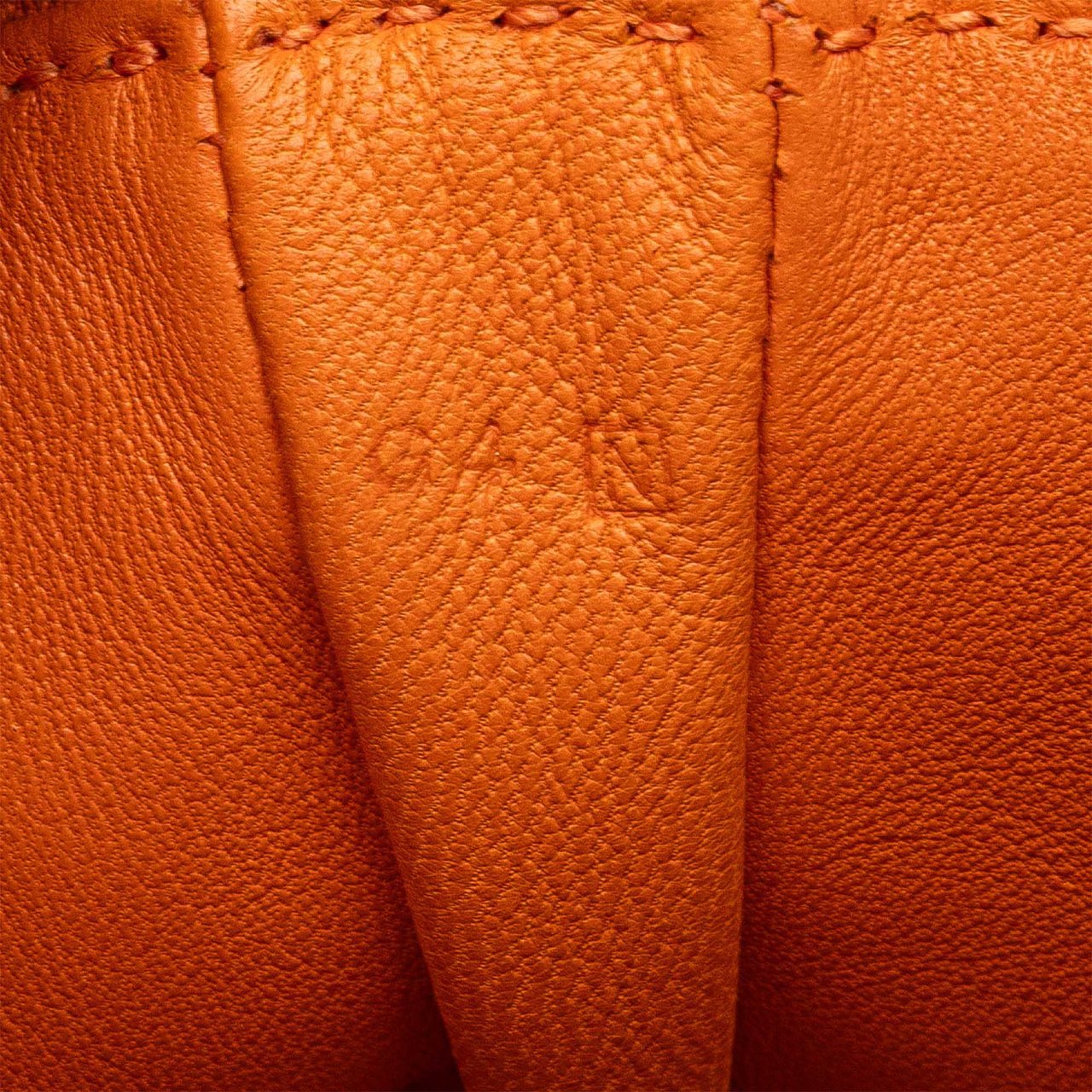 Hermès Milo Clou de Selle Crossbody Oranje