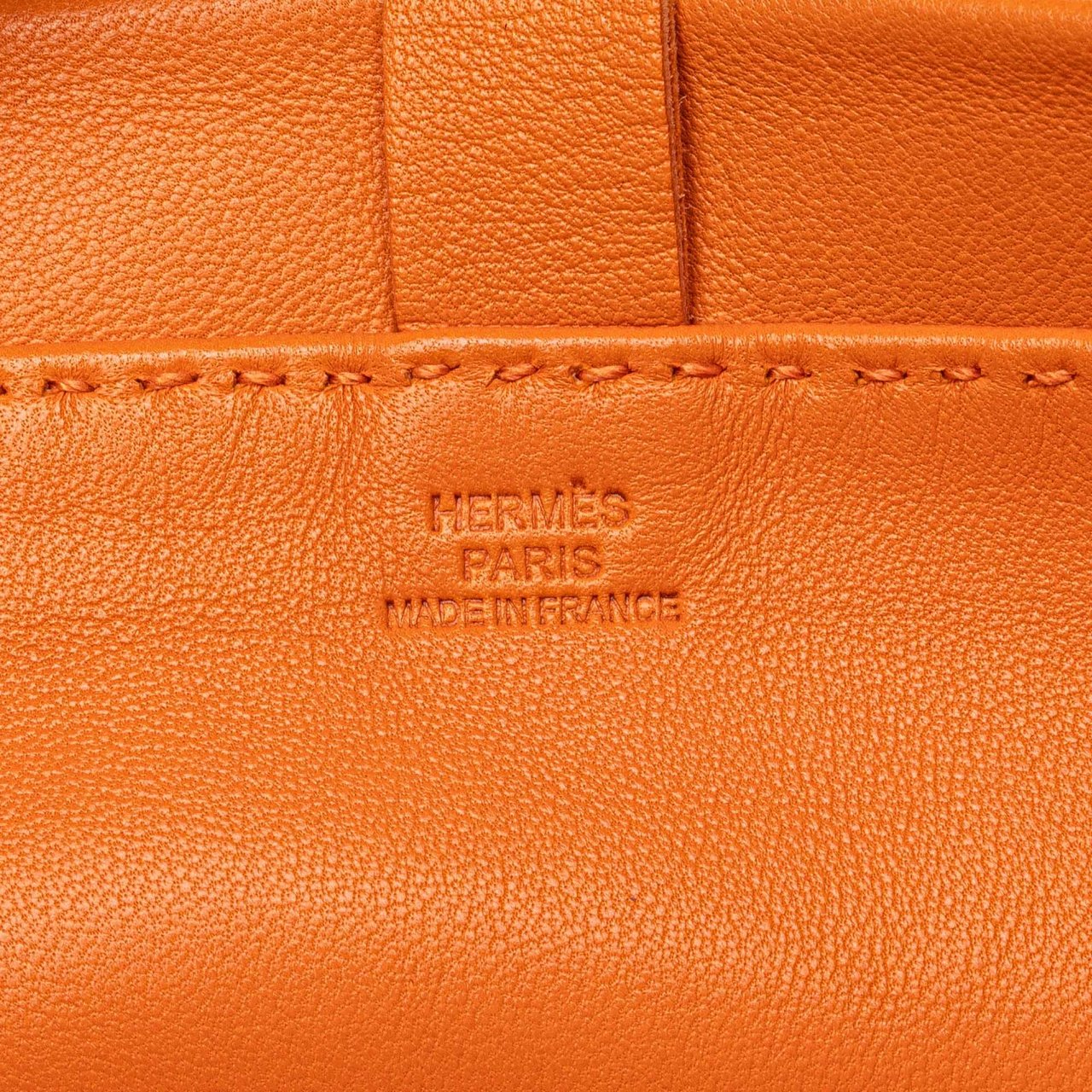 Hermès Milo Clou de Selle Crossbody Oranje