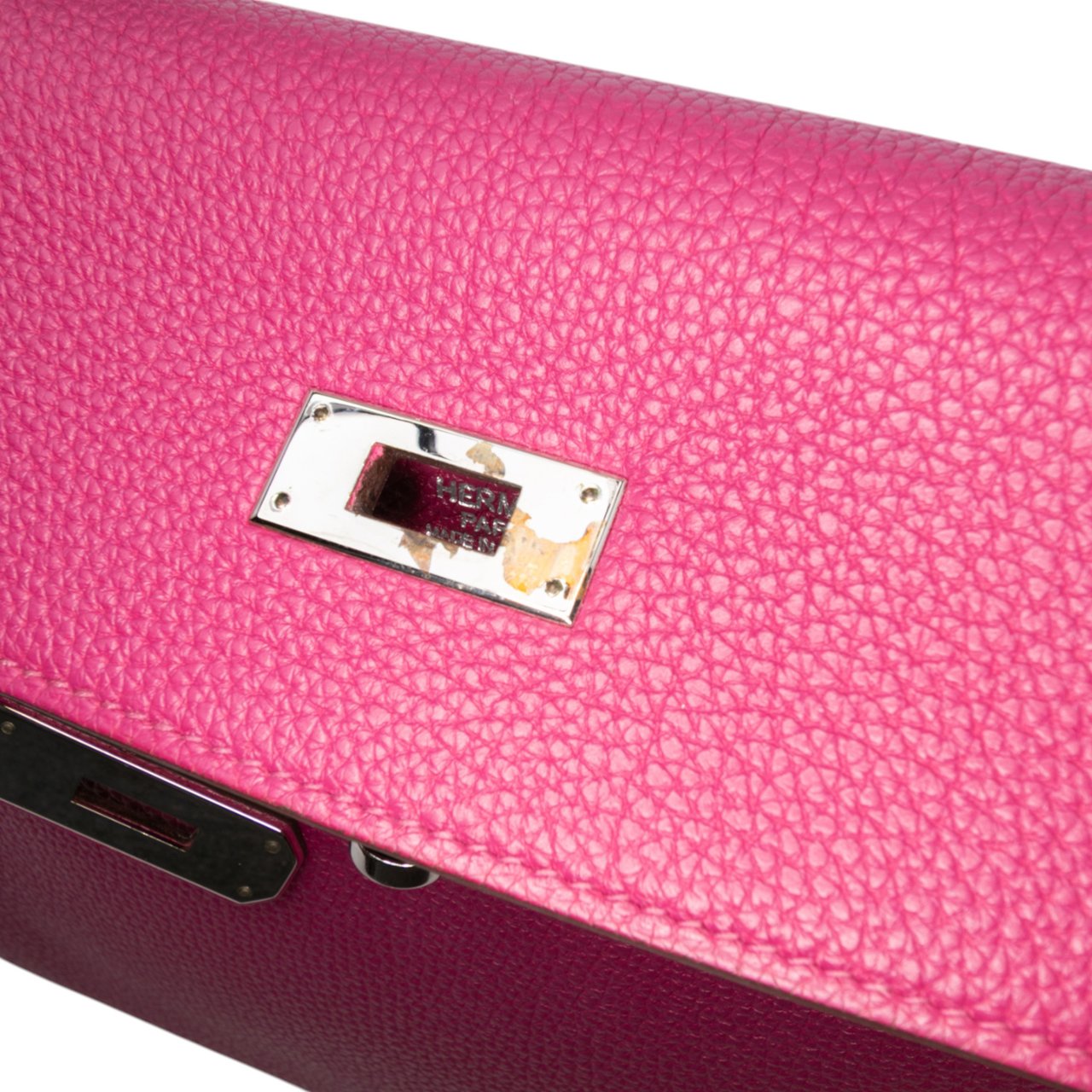 Hermès Togo Kelly II Retourne 32 Paars