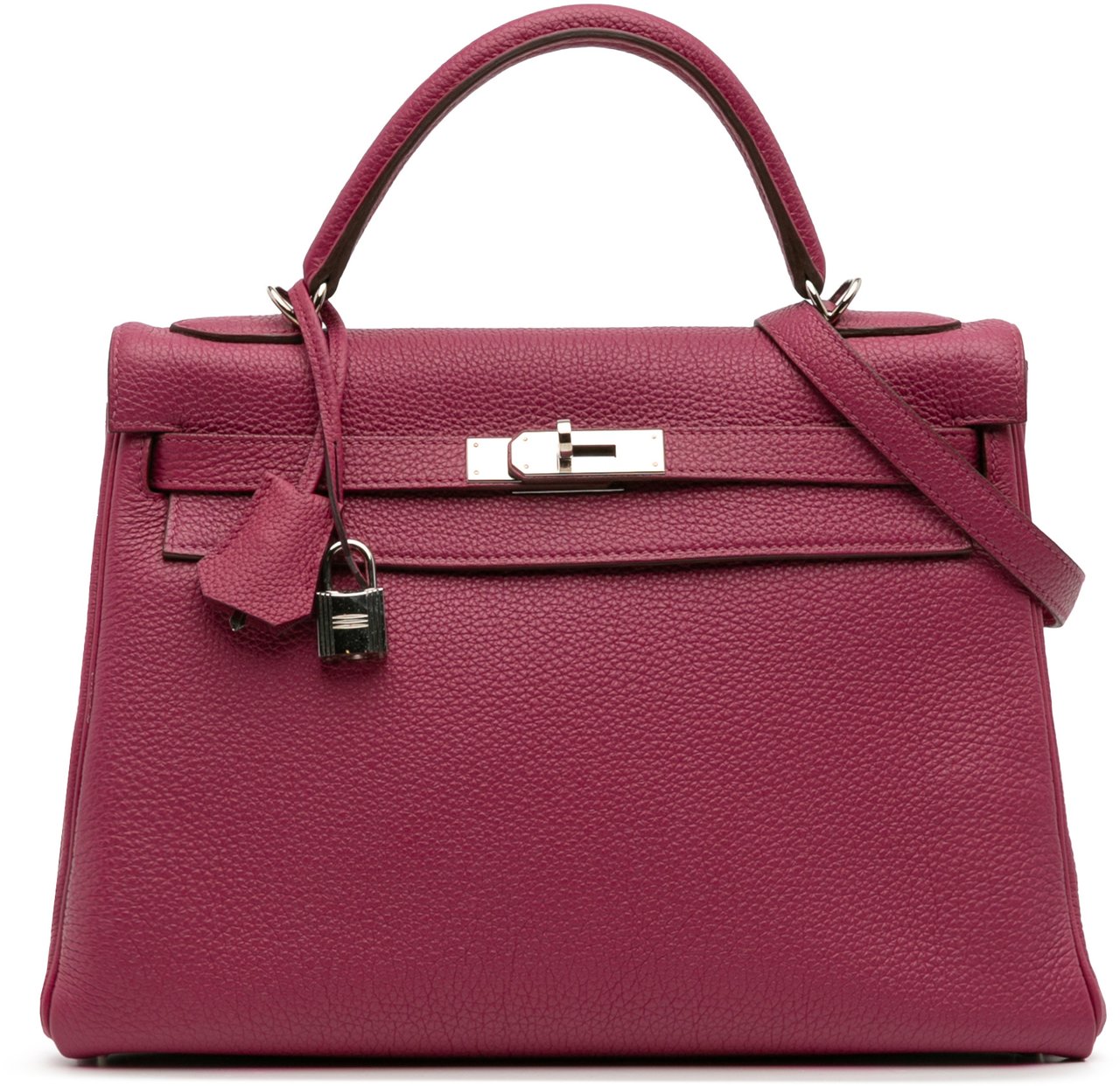 Hermès Togo Kelly II Retourne 32 Paars