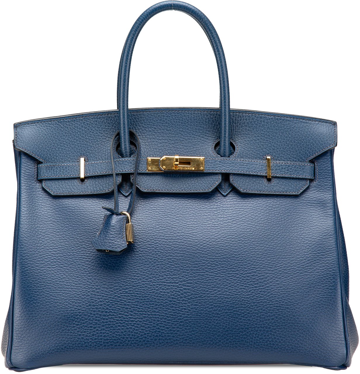 Hermès Togo Birkin Retourne 35 Blauw