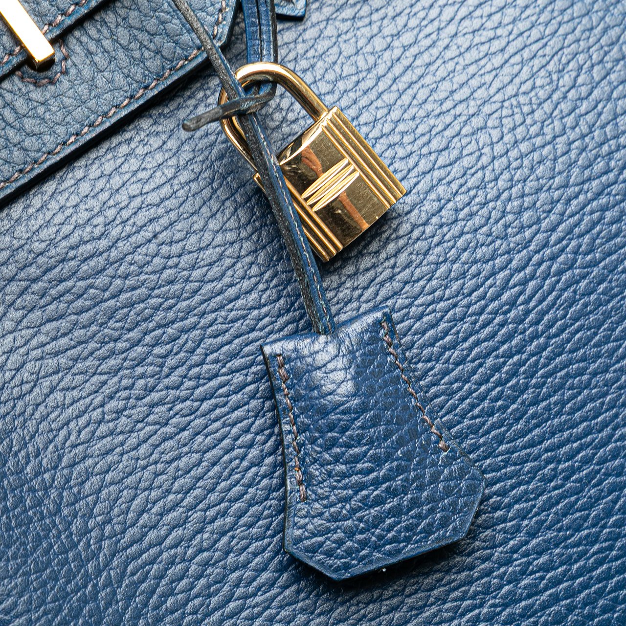 Hermès Togo Birkin Retourne 35 Blauw