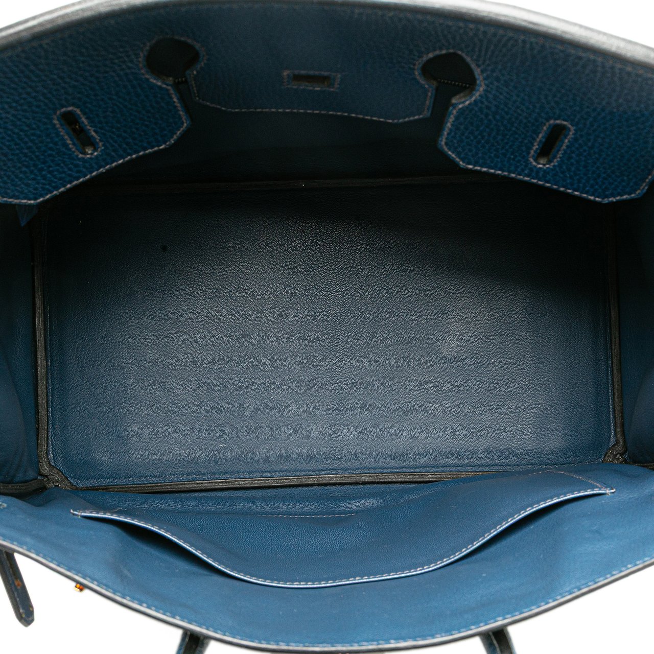 Hermès Togo Birkin Retourne 35 Blauw