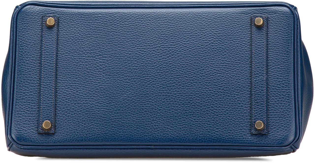 Hermès Togo Birkin Retourne 35 Blauw