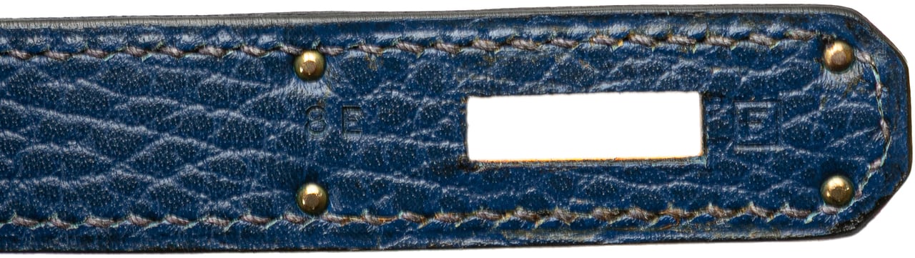 Hermès Togo Birkin Retourne 35 Blauw