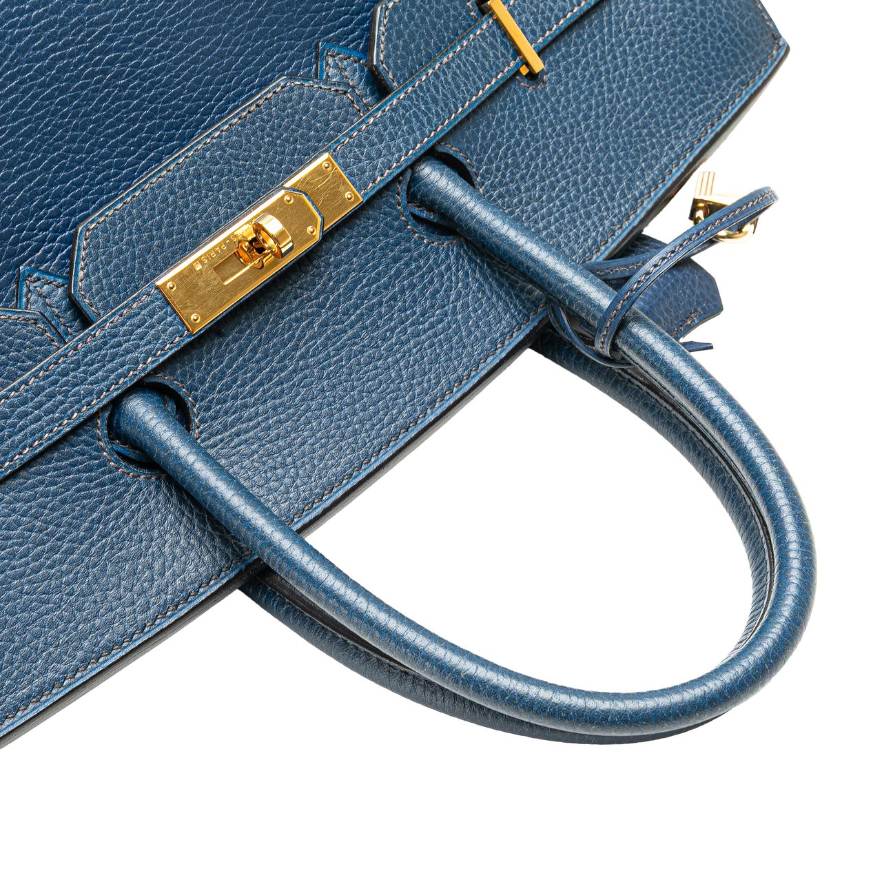 Hermès Togo Birkin Retourne 35 Blauw