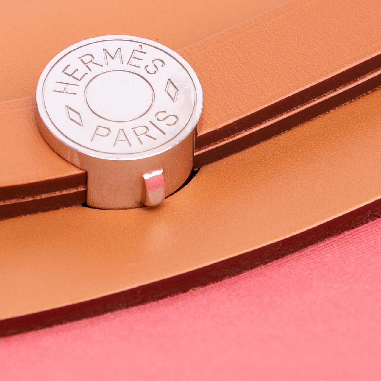 Hermès Toile Herbag Zip 31 Roze