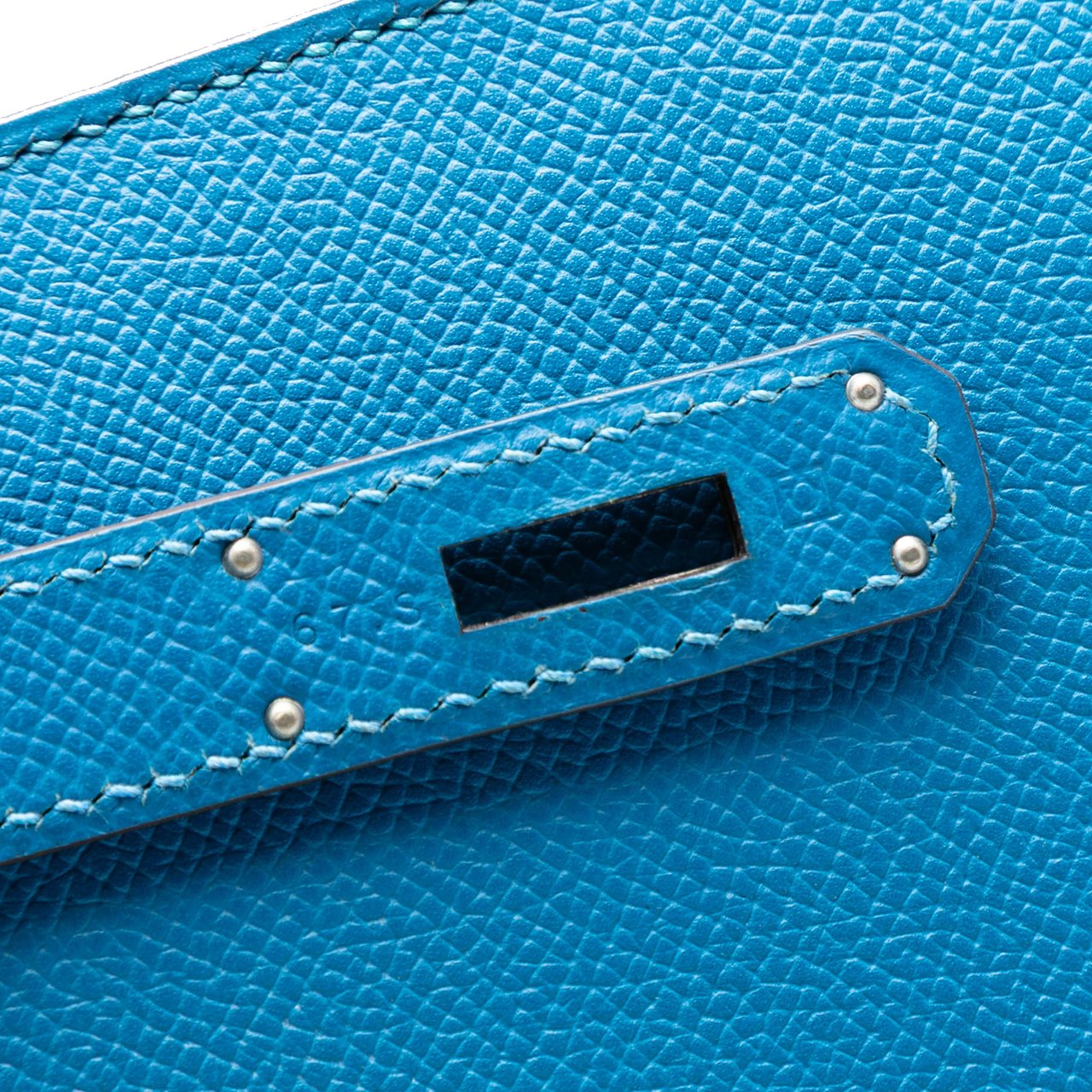 Hermès Epsom Kelly II Retourne 35 Blauw