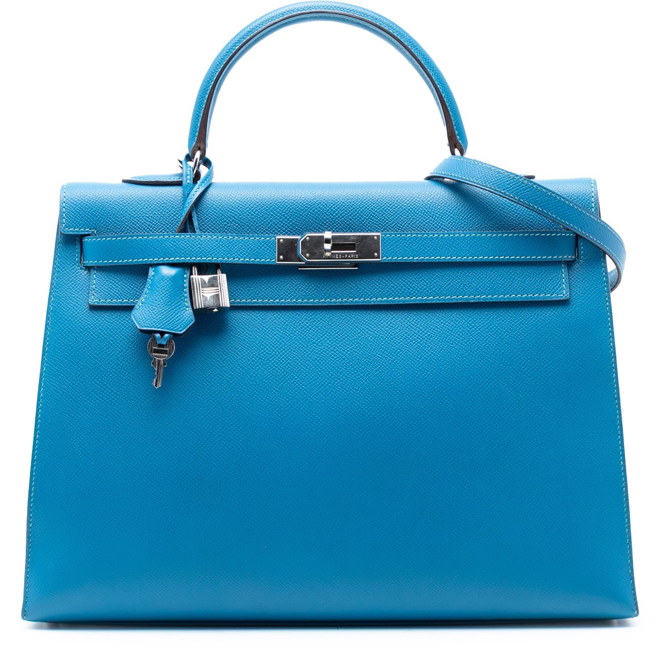 Hermès Epsom Kelly II Retourne 35 Blauw