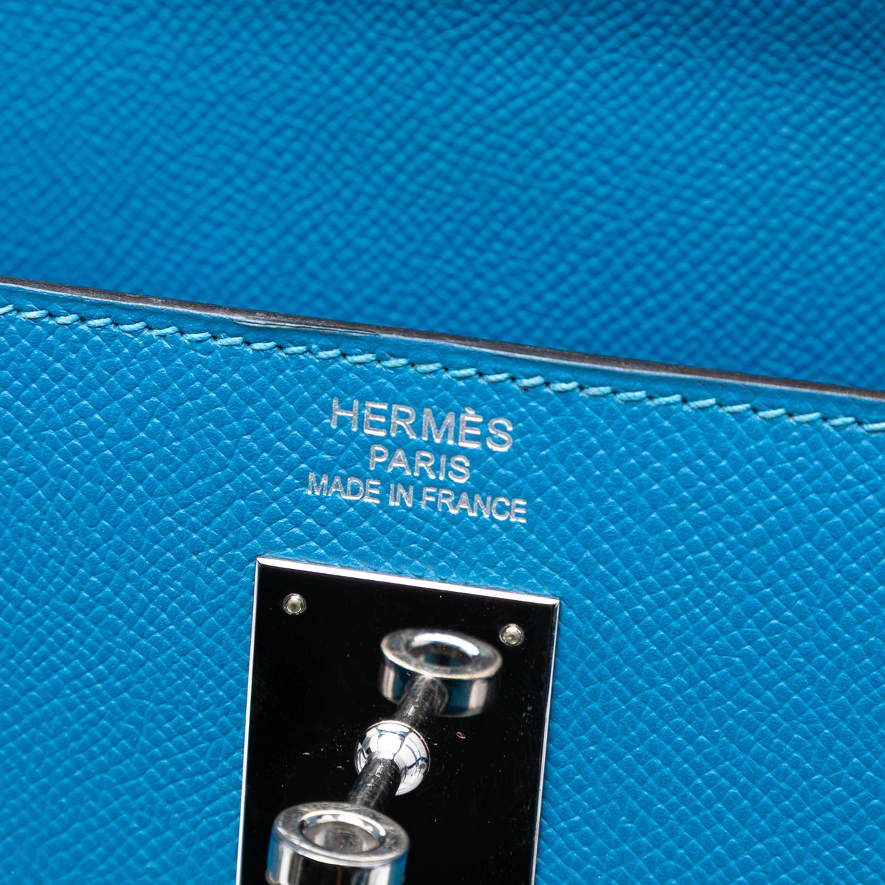 Hermès Epsom Kelly II Retourne 35 Blauw