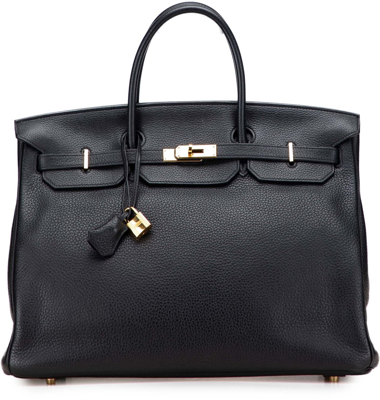 Hermès Clemence Birkin Retourne 40 Zwart