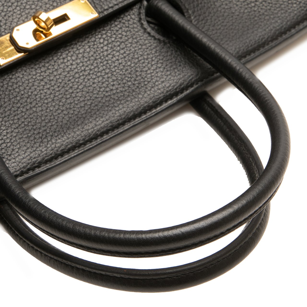 Hermès Clemence Birkin Retourne 40 Zwart