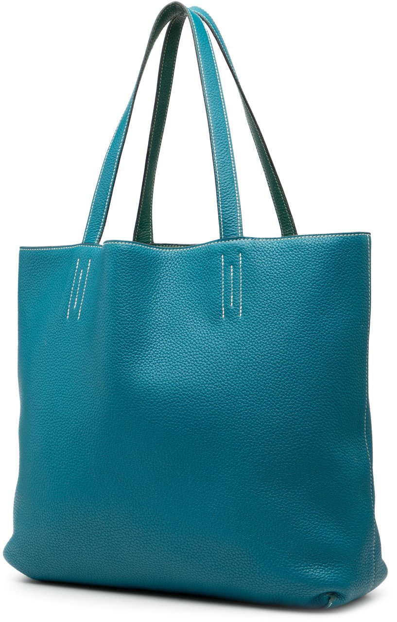 Hermès Clemence Double Sens 45 Blauw