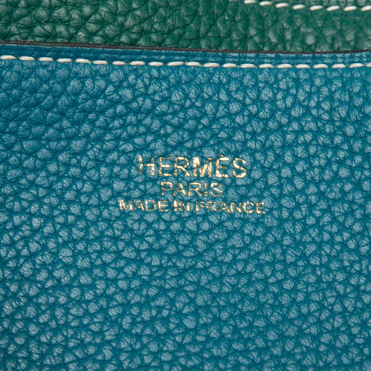 Hermès Clemence Double Sens 45 Blauw