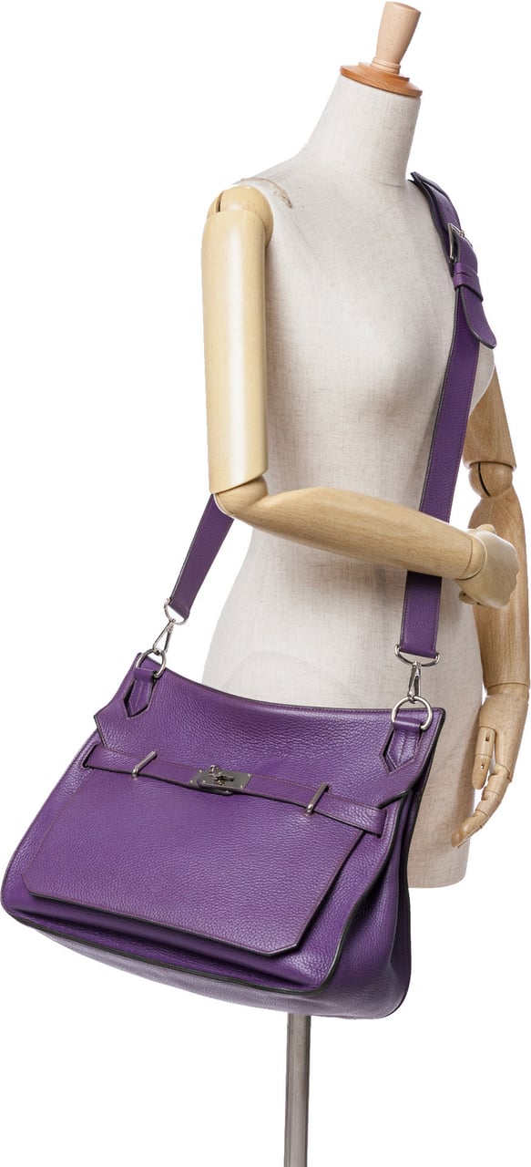 Hermès Clemence Jypsiere 34 Paars