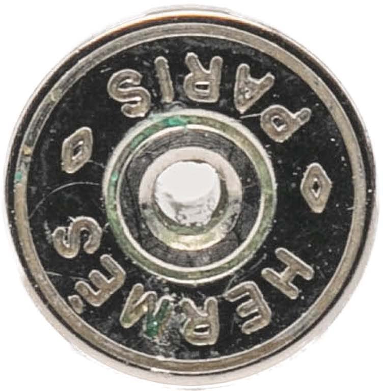 Hermès Gold Plated Barenia Loop Earrings Bruin