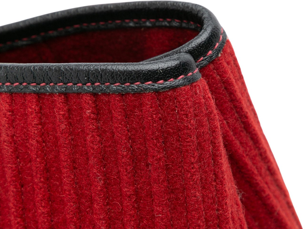 Hermès Ribbed Wool and Negonda Garden Party Voyage 49 Rood