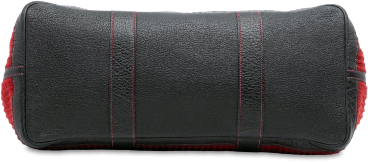 Hermès Ribbed Wool and Negonda Garden Party Voyage 49 Rood