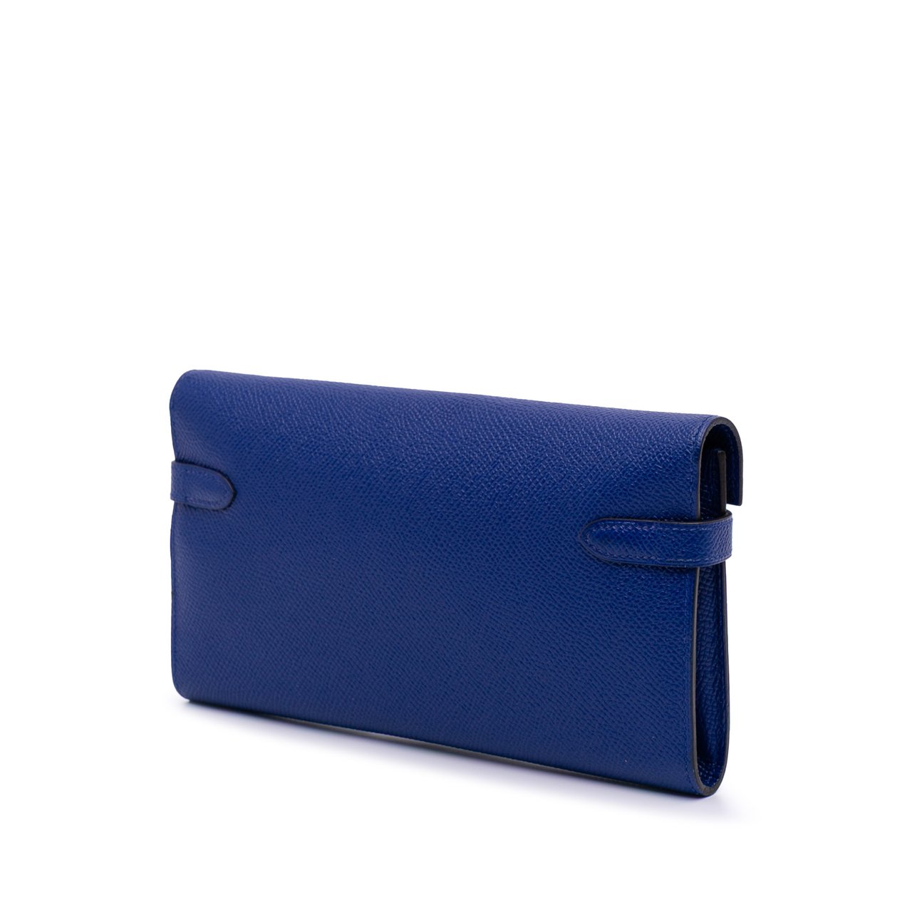 Hermès Chevre Mysore Kelly Long Wallet Blauw