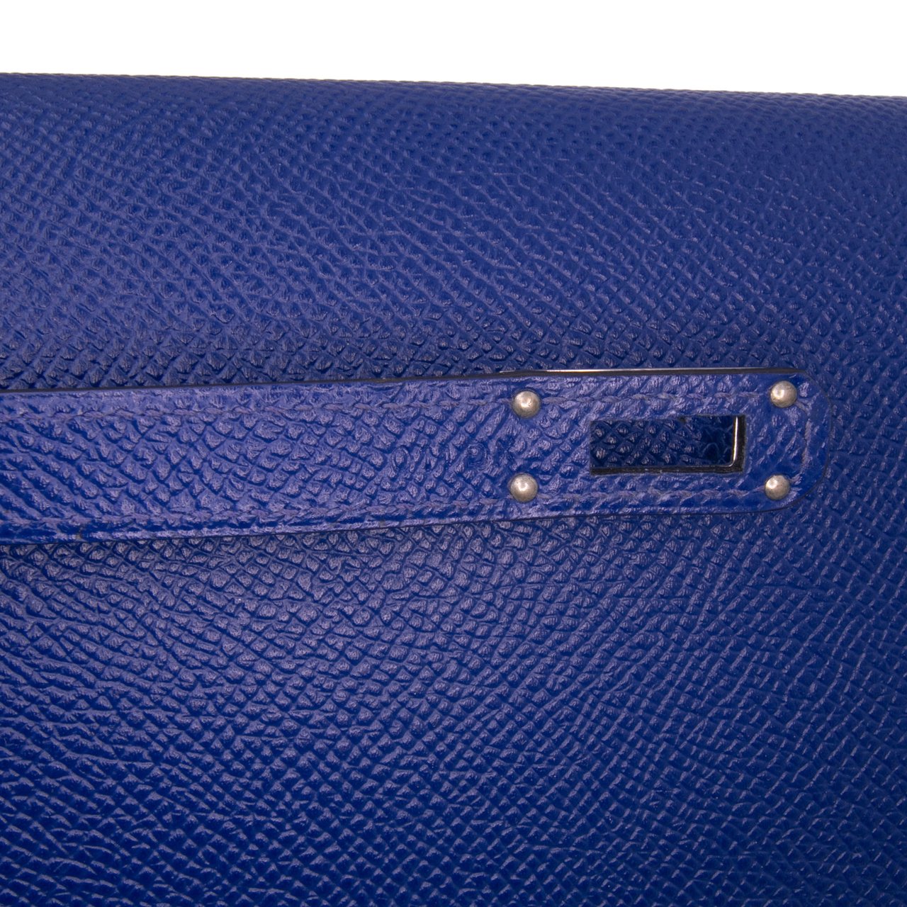 Hermès Chevre Mysore Kelly Long Wallet Blauw