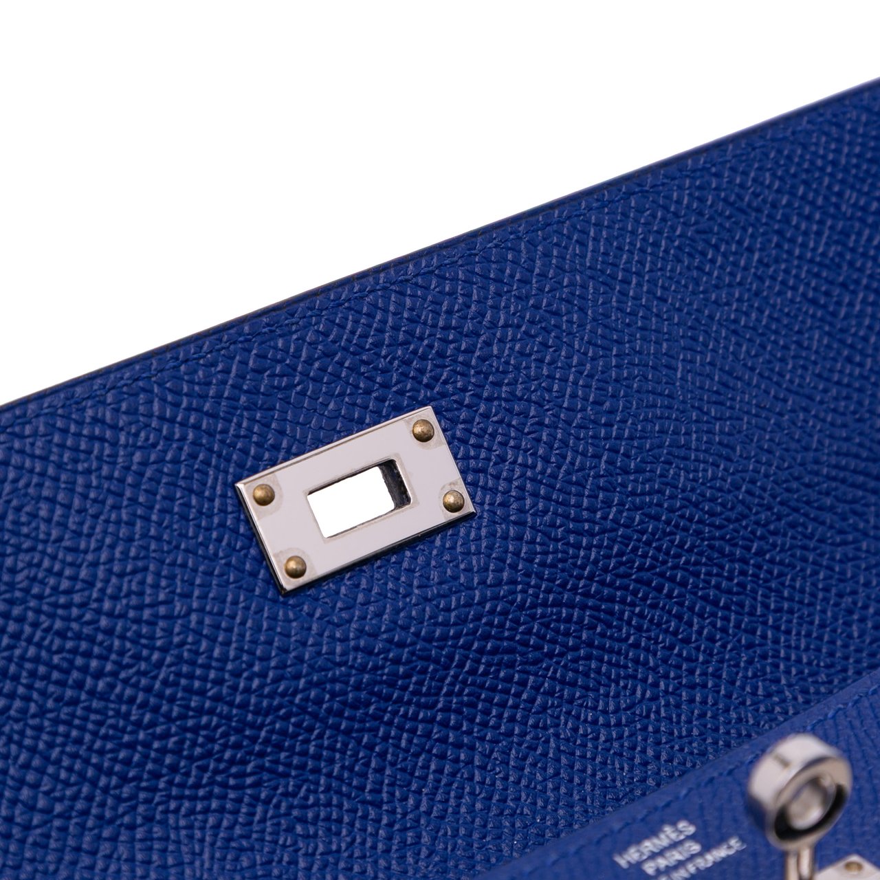 Hermès Chevre Mysore Kelly Long Wallet Blauw