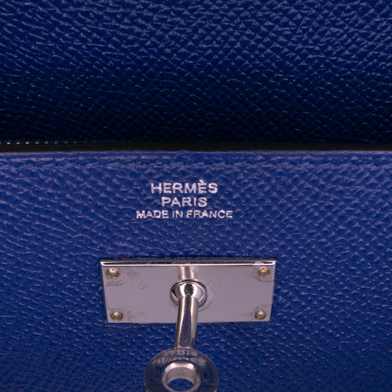 Hermès Chevre Mysore Kelly Long Wallet Blauw