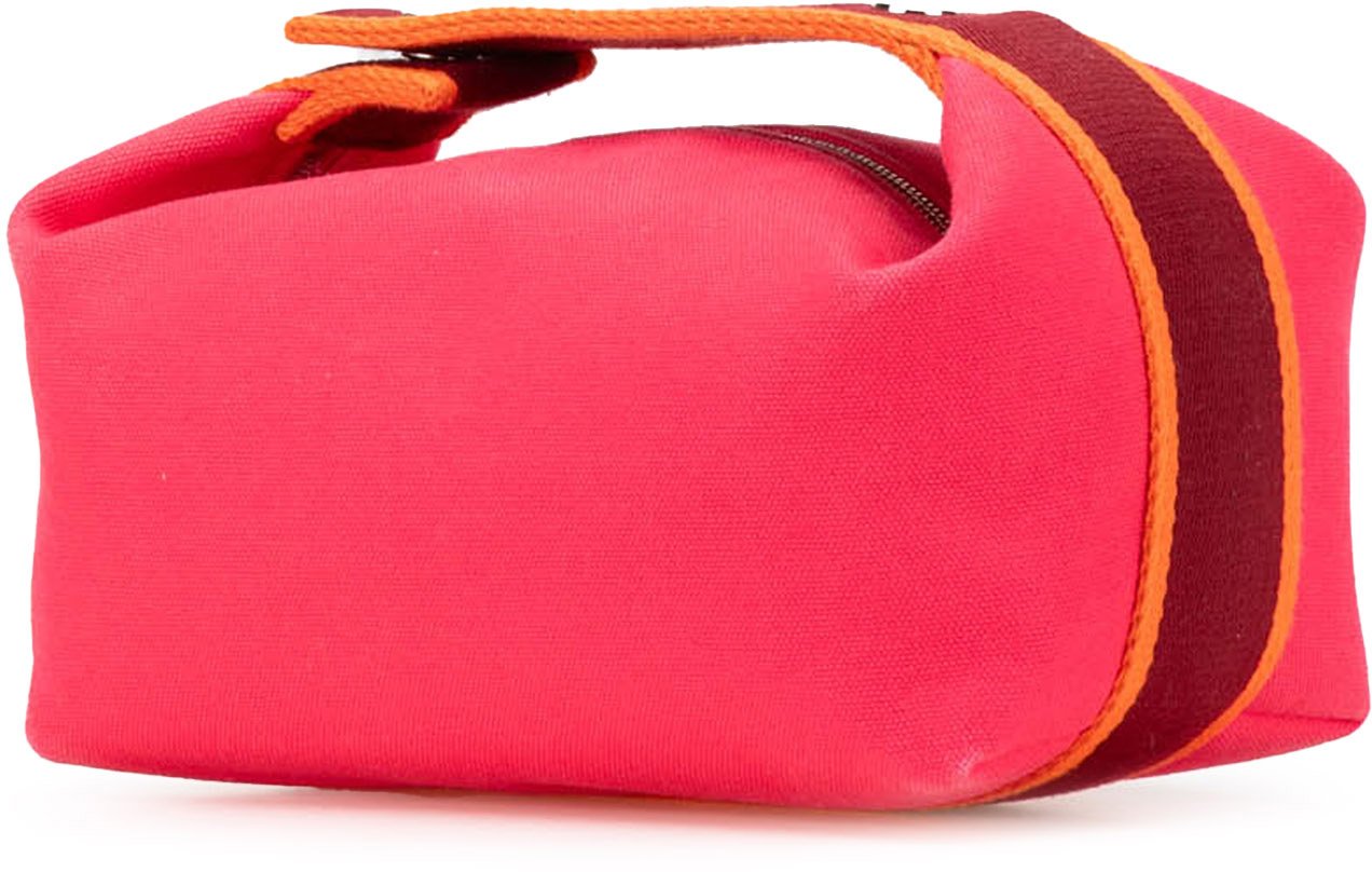 Hermès Small Toile Bride A Brac Case Roze