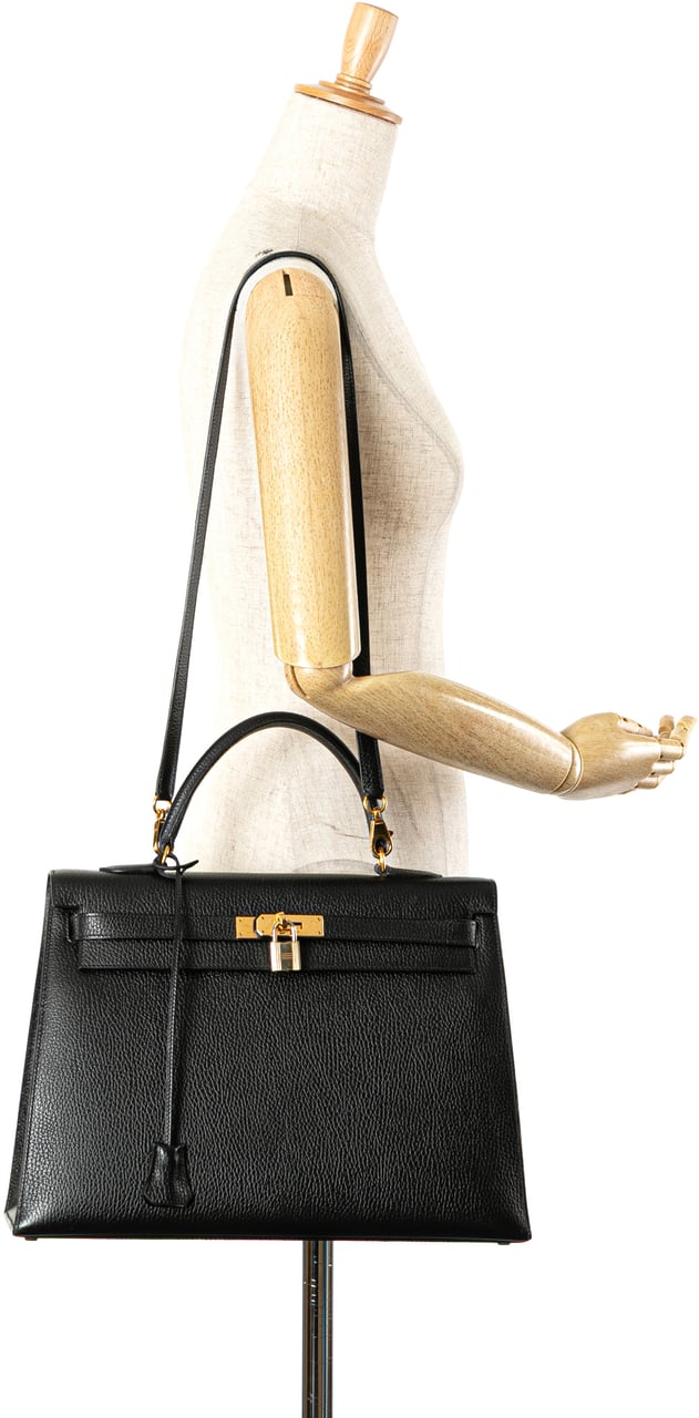 Hermès Ardennes Kelly Sellier 35 Zwart
