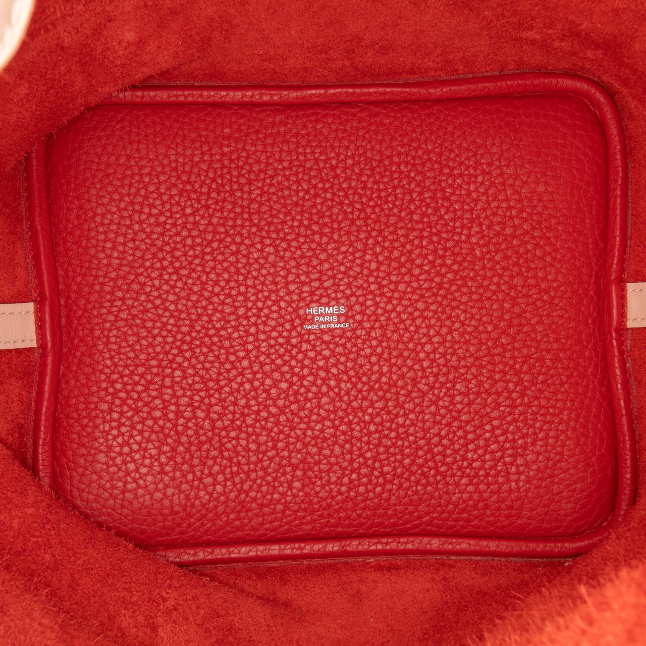 Hermès Bicolor Clemence and Swift Picotin Lock 22 Rood