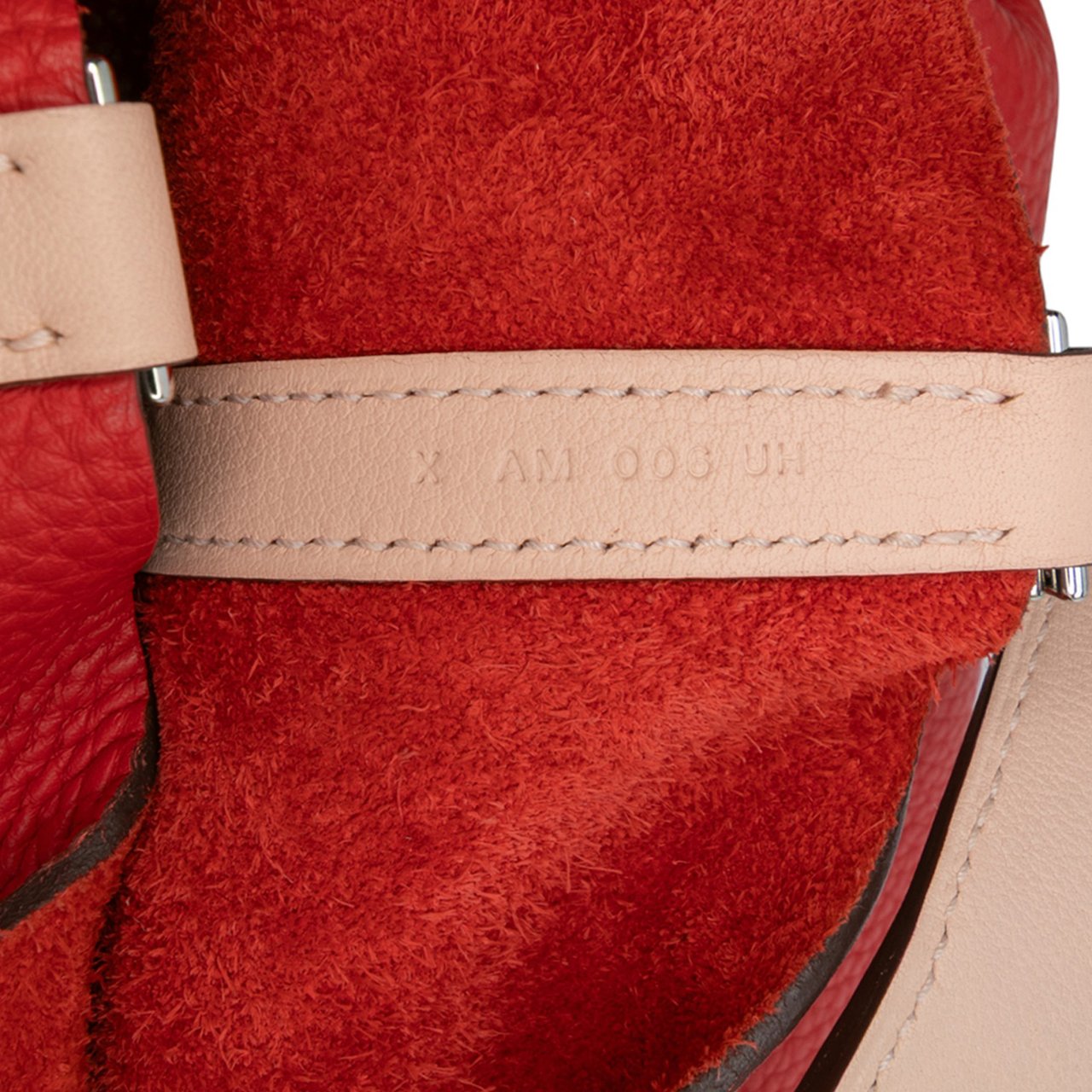 Hermès Bicolor Clemence and Swift Picotin Lock 22 Rood