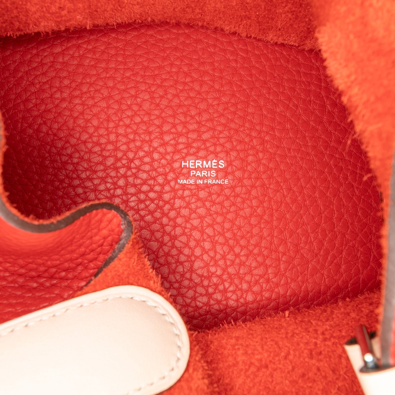 Hermès Bicolor Clemence and Swift Picotin Lock 22 Rood