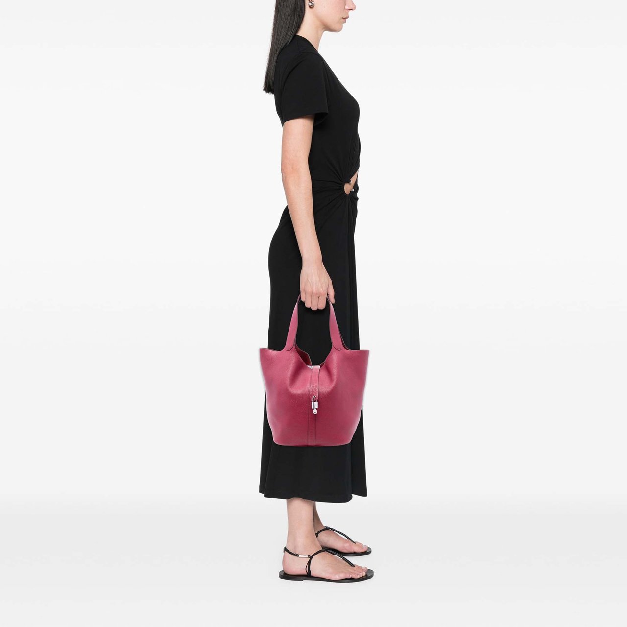 Hermès Clemence Picotin Lock 33 Roze