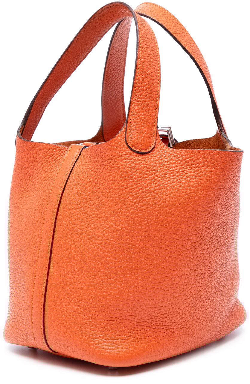 Hermès Clemence Picotin Lock 18 Oranje