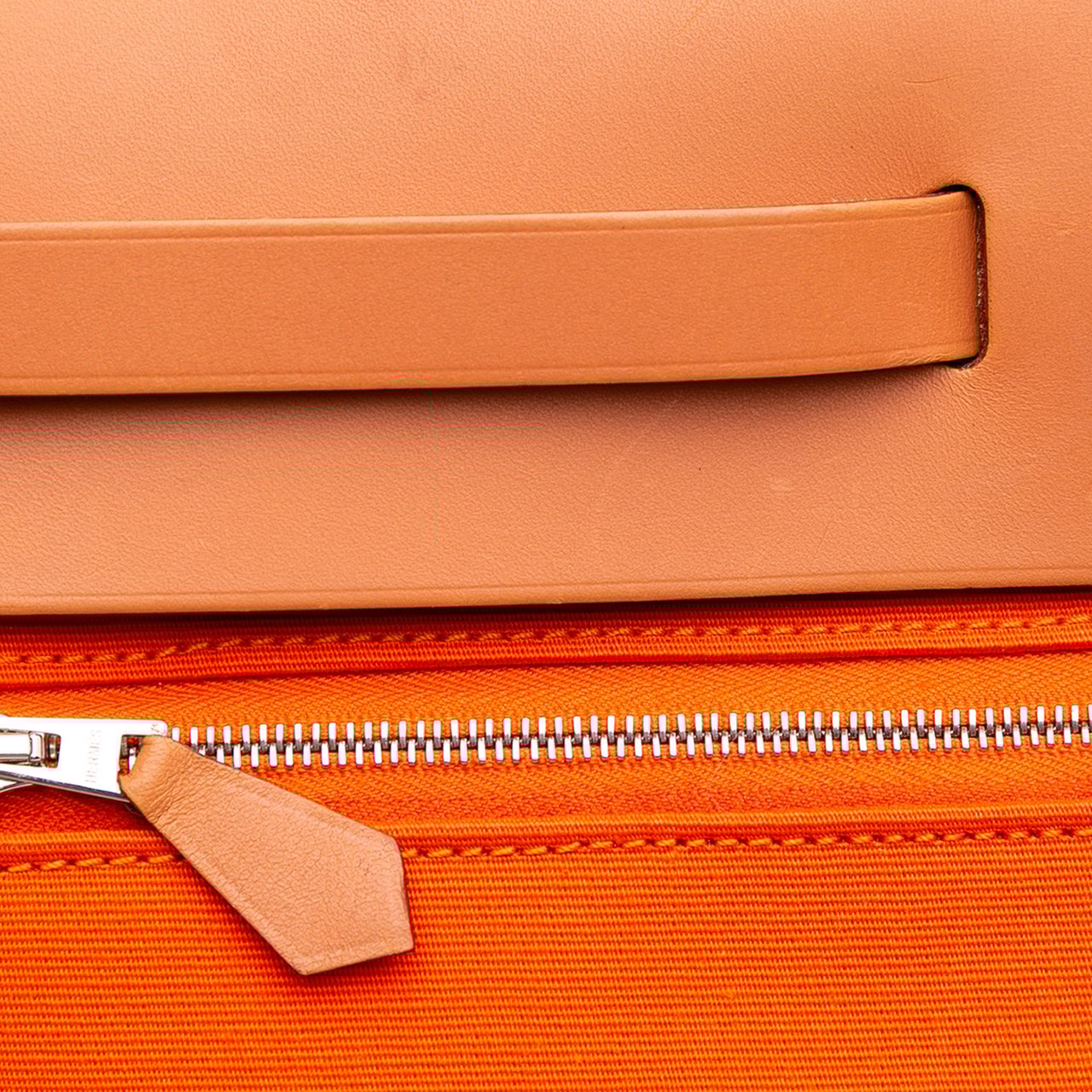 Hermès Toile Herbag Zip 31 Oranje