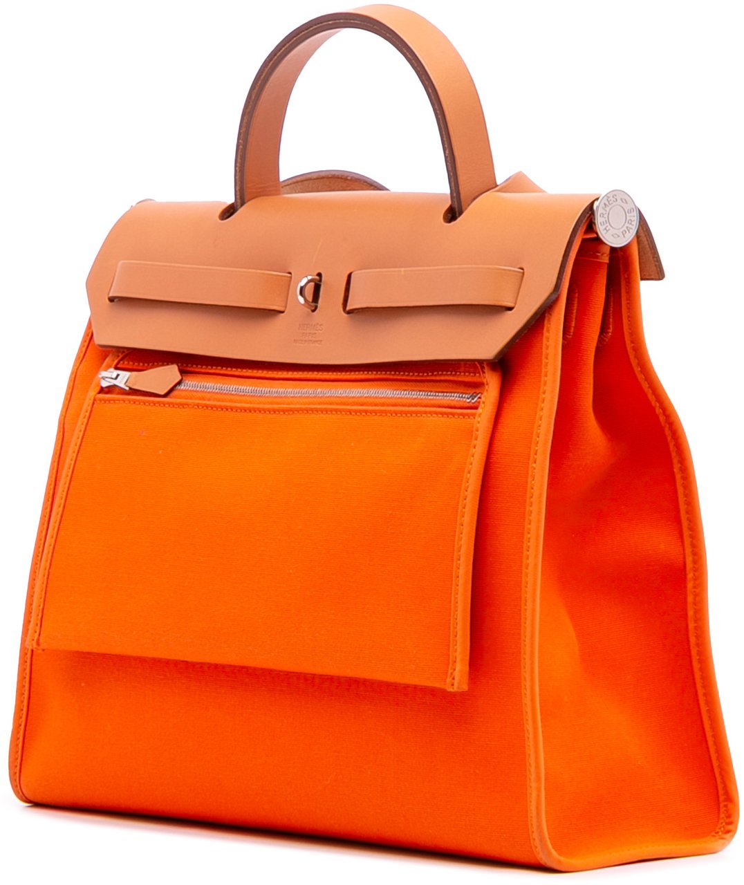Hermès Toile Herbag Zip 31 Oranje