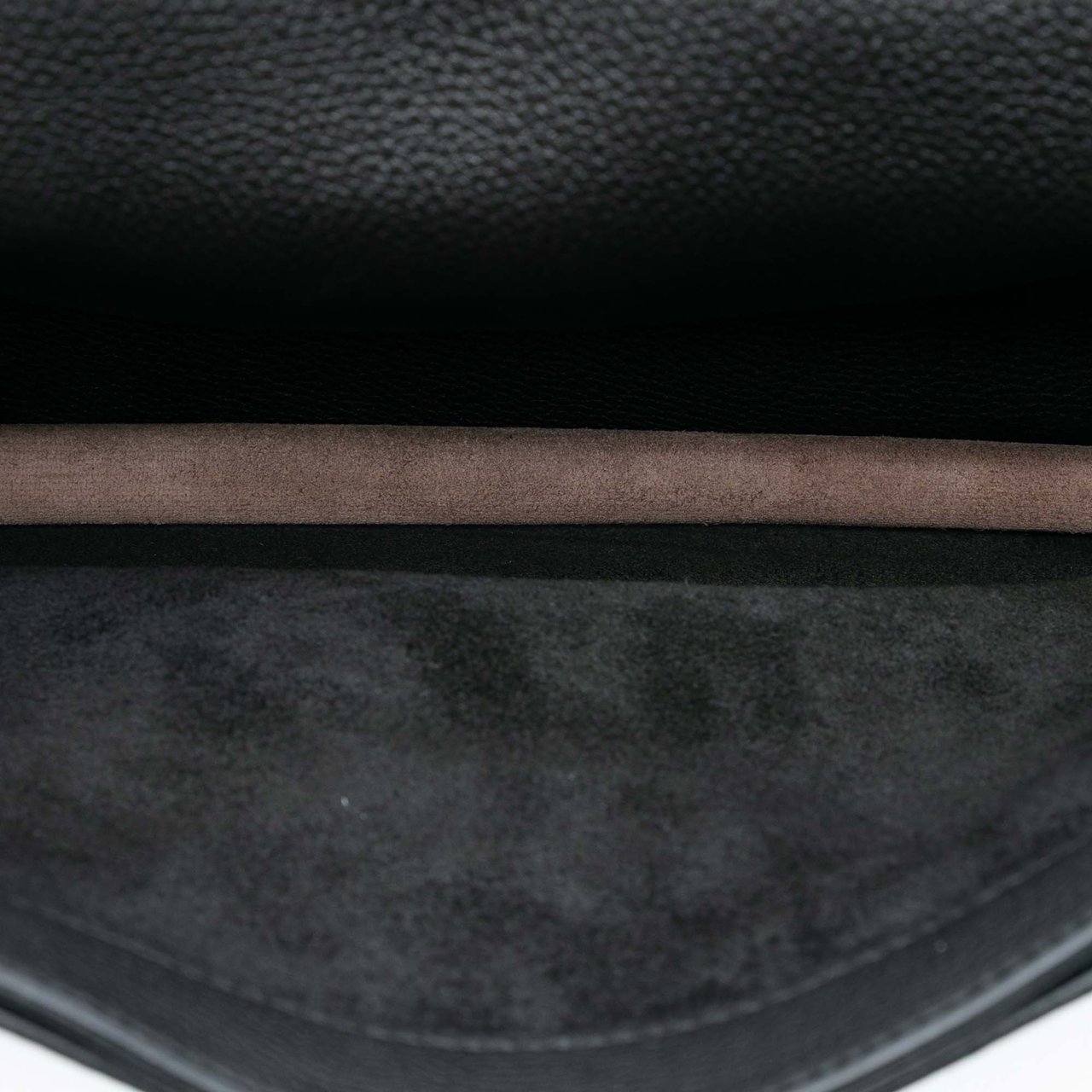 Hermès Togo and Swift Sac A Depeches Verso 38 Zwart