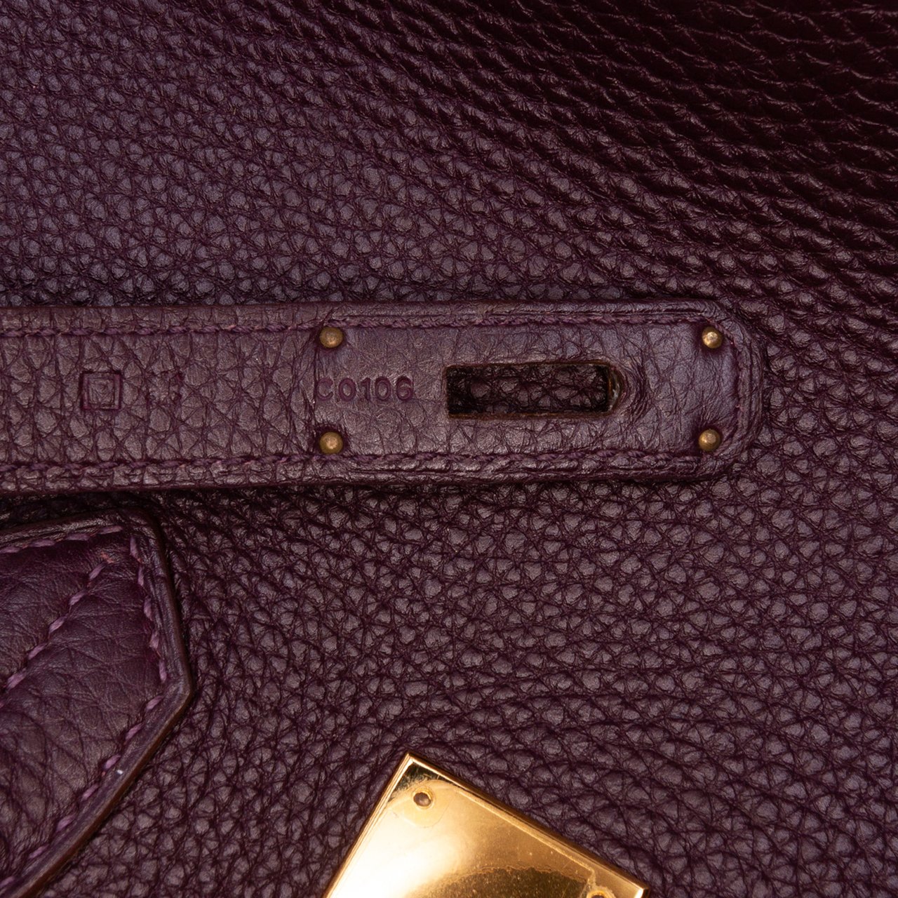 Hermès Togo Birkin Retourne 35 Paars