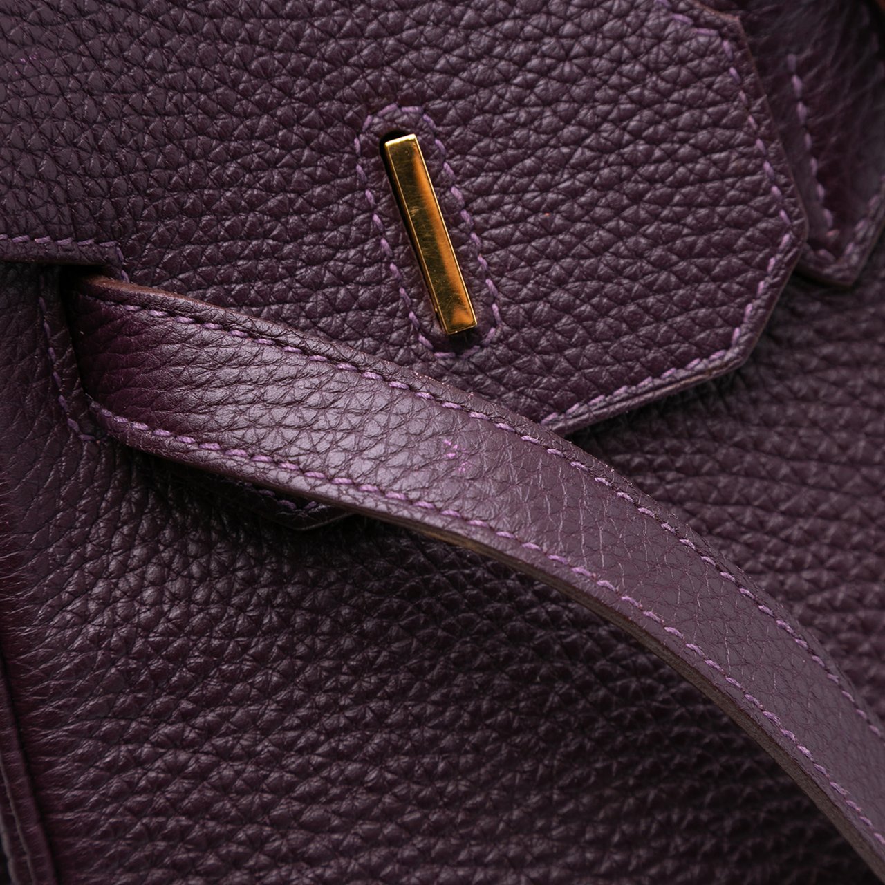 Hermès Togo Birkin Retourne 35 Paars