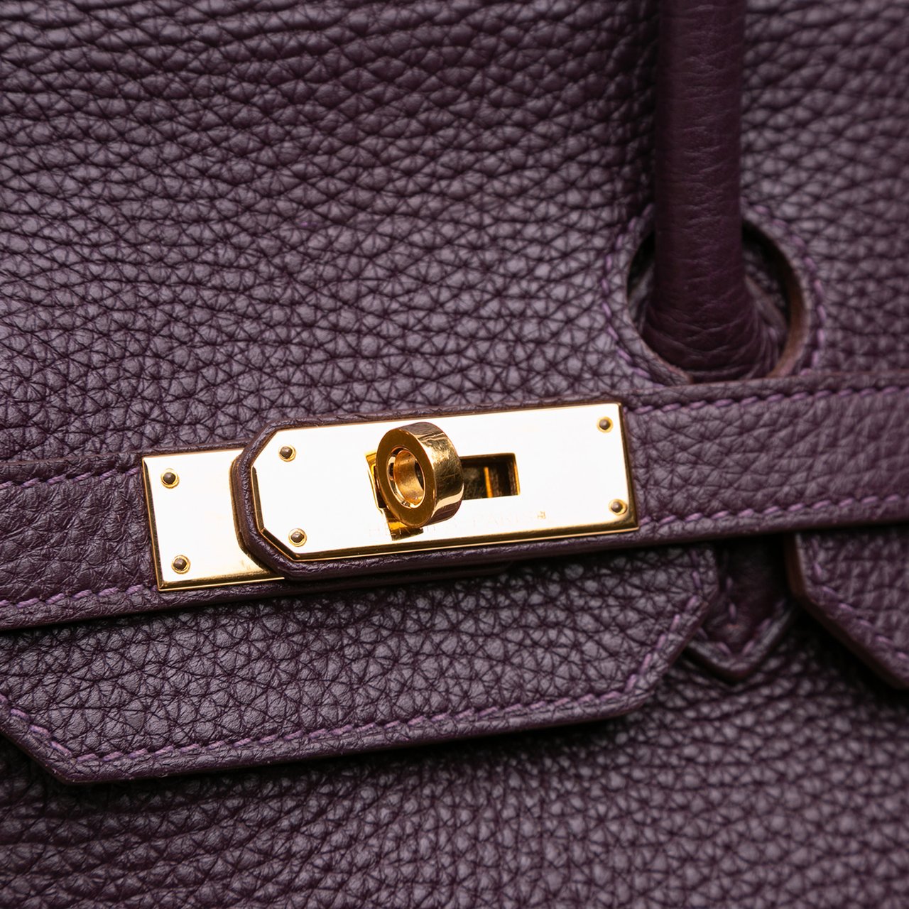 Hermès Togo Birkin Retourne 35 Paars