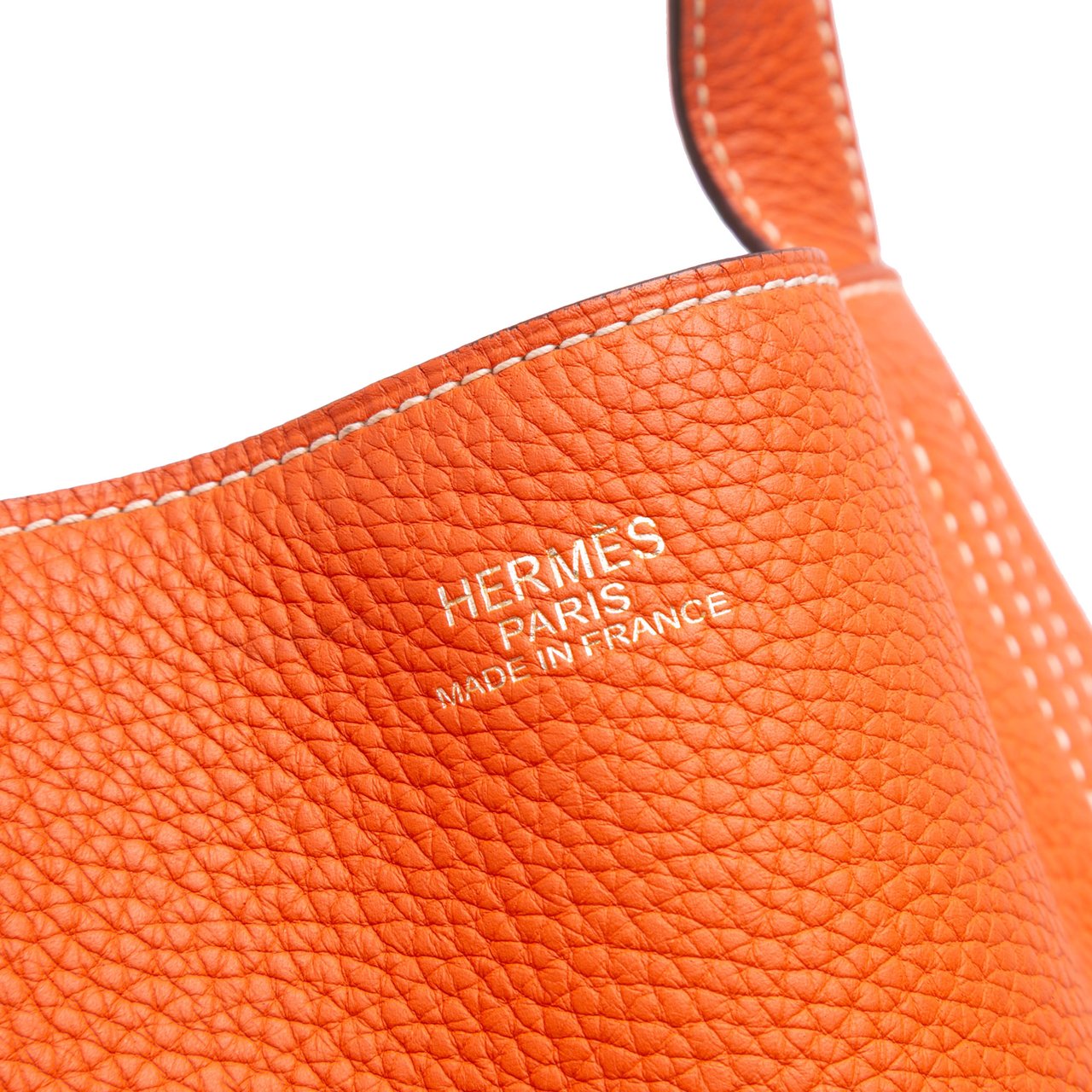 Hermès Clemence Double Sens 36 Oranje