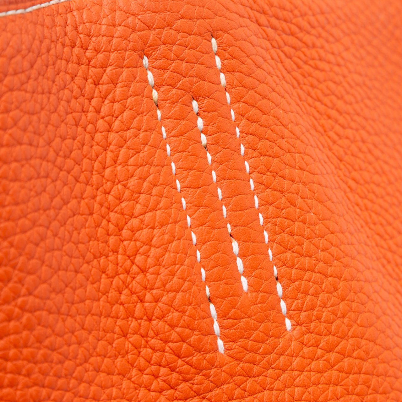 Hermès Clemence Double Sens 36 Oranje