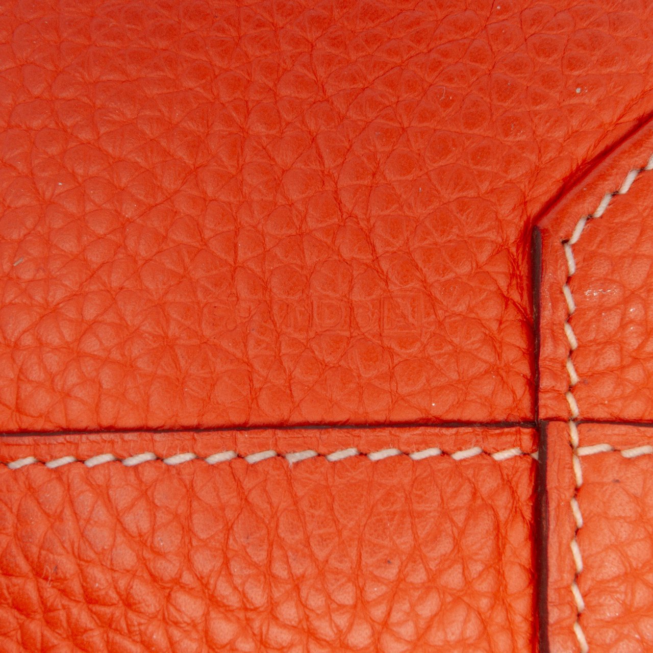 Hermès Clemence Double Sens 36 Oranje