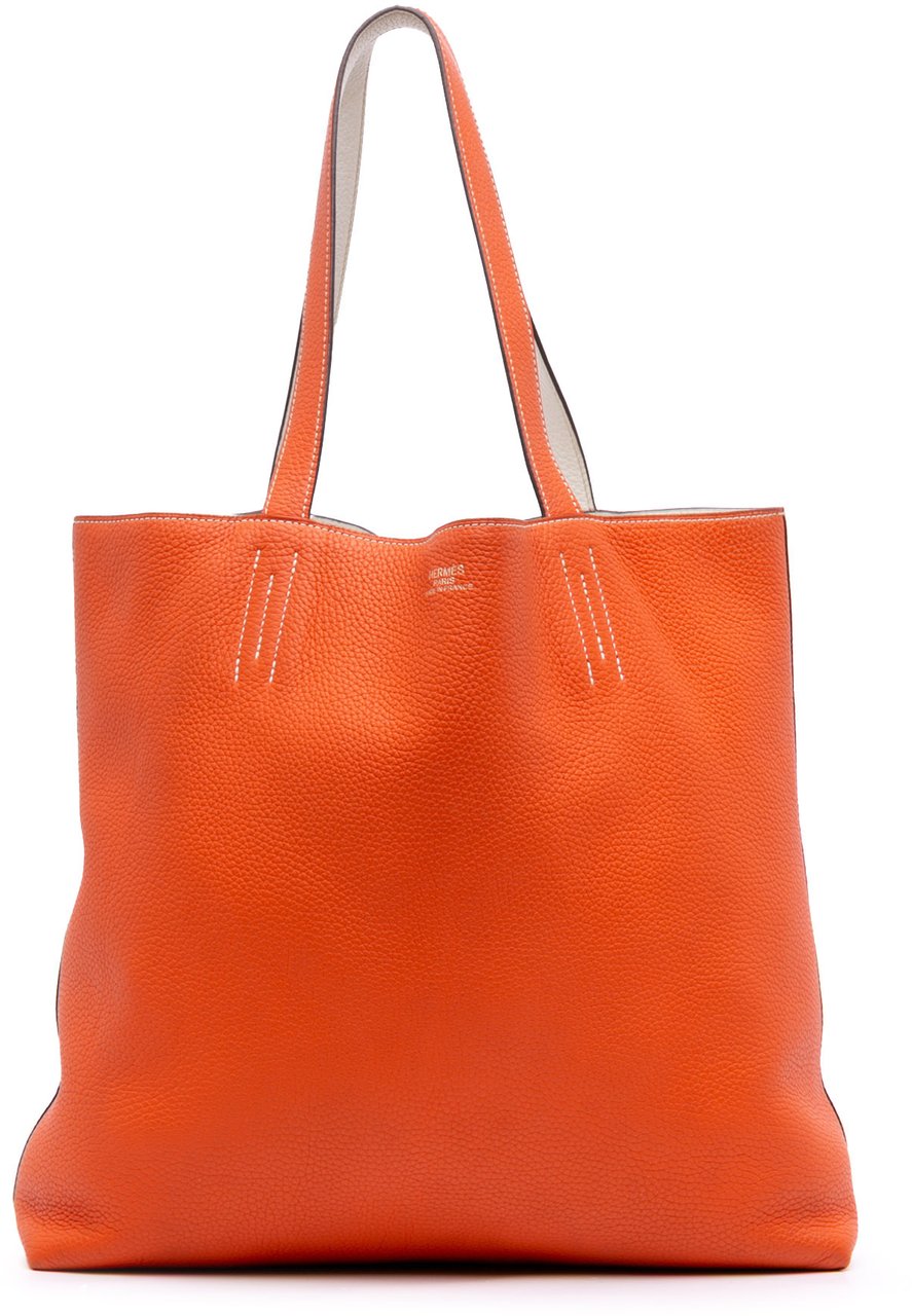 Hermès Clemence Double Sens 36 Oranje