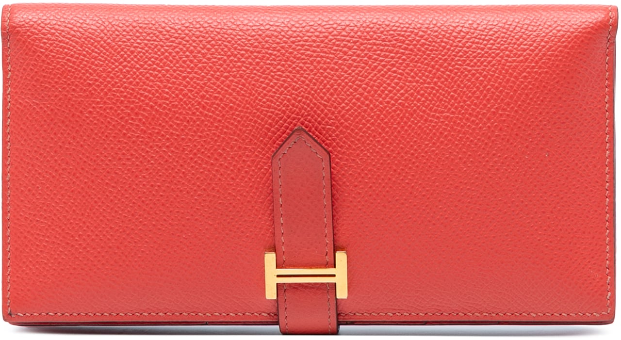 Hermès Epsom Bearn Wallet Rood