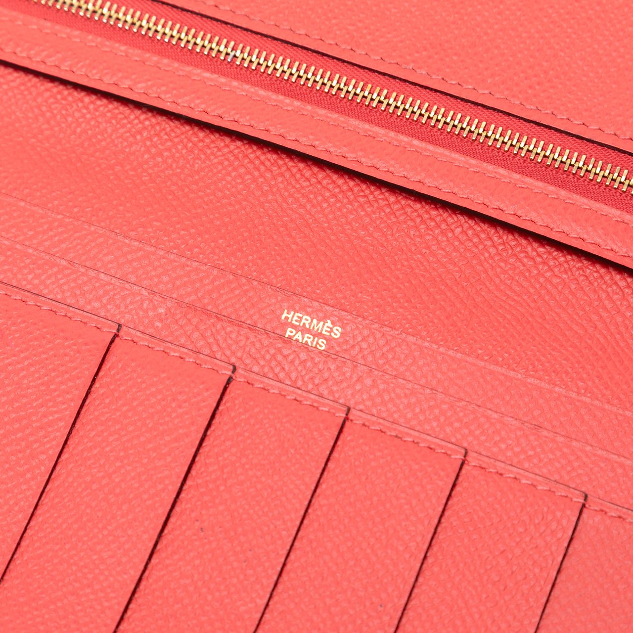 Hermès Epsom Bearn Wallet Rood