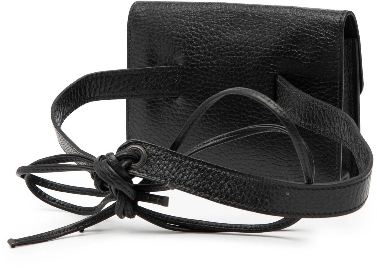 Hermès Courchevel Pochette Bum Bag Zwart